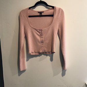 Victoria Secret Long Sleeve Crop Top Size M